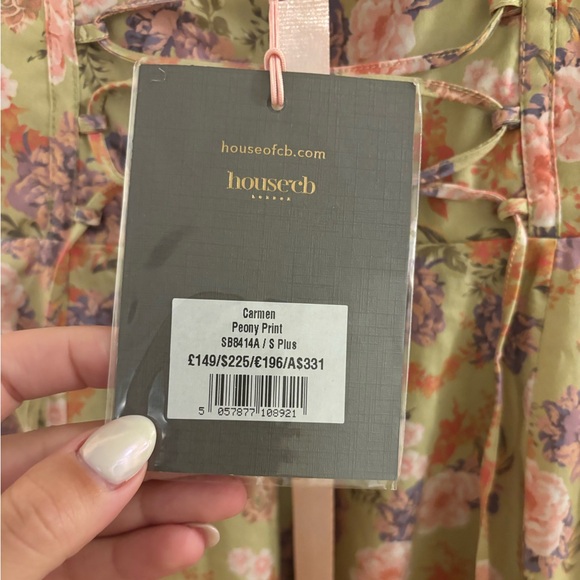 House of CB Carmen Peony Print Dress Size small with D-E cups - Picture 5 of 6